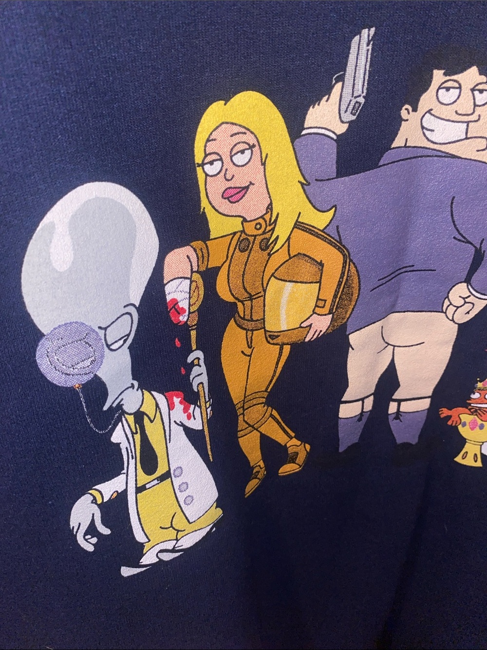 AMERICAN DAD CHARACTER- ZIP UP HOODIE JACKET - Picture 5 of 15